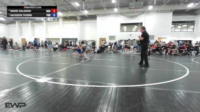 106 kg Quarterfinal - Eddie Salgado, Sebolt Wrestling Academy vs Jackson Thorn, Pinnacle Wrestling Club