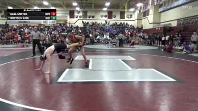 150 lbs Round 2 - Cael Cotter, North Polk vs Greysun Lein, Roland-Story