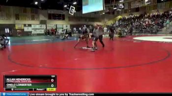 120 lbs Champ. Round 1 - Allan Hendricks, Calvary Chapel (Santa Ana) vs Onelo Lorberter, Chaparral