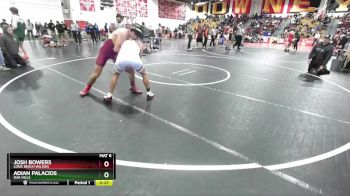 144 lbs Cons. Round 3 - Josh Bowers, Long Beach Wilson vs Adian Palacios, Oak Hills