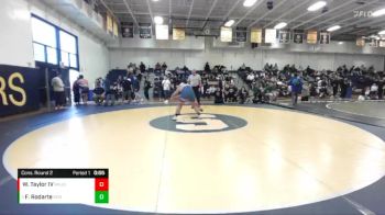 285 lbs Cons. Round 2 - Fernando Rodarte, Roosevelt vs William Taylor IV, Mission Viejo