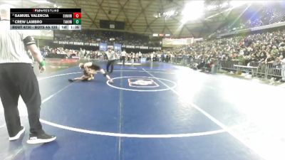 Boys 4A 120 lbs Semifinal - Crew Lambro, Tahoma vs Samuel Valencia, Sunnyside