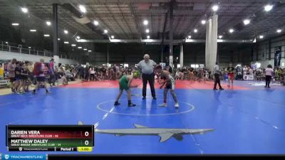 106 lbs Cons. Round 2 - Matthew Daley, Great Bridge Wrestling Club vs Darien Vera, Great Neck Wrestling Club