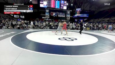 157 lbs Champ. Rd Of 32 - Carson Weber, IL vs Wyatt Medlin, IL