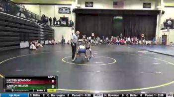 120 lbs Round 1 (8 Team) - Hayden Bowman, Moody Hs vs Carson Belter, Leeds