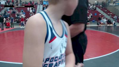 77 lbs Quarterfinal - Asher Anderson, Pocatello Grapplers Wrestling Club vs Logan Spillett, American Falls Wrestling Club