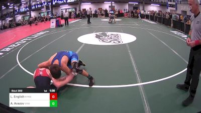 140A lbs Quarterfinal - Liam English, Nyma / Curby vs Amir Avazov, Vhw