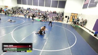 105 lbs Quarterfinal - Manu Tafisi, Charger Wrestling Club vs Easton Morgan, Wasatch Wrestling Club