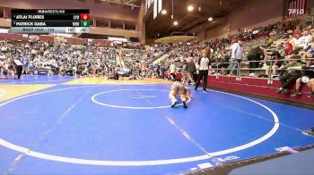 110 lbs Quarterfinal - Patrick Gaba, Mighty Bluebirds Wrestling vs Atlai Flores, Cyclone Youth Wrestling
