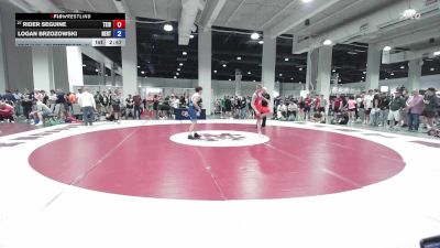 U20 Freestyle FS - 61 lbs Champ. Round 2 - Rider Seguine, Team Idaho vs Logan Brzozowski, New England Regional Training Center