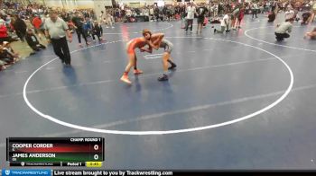 125 lbs Champ. Round 1 - Cooper Corder, IL vs James Anderson, OK