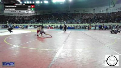 105 lbs Consi Of 16 #2 - Owen Oleson, Checotah Matcats vs Jude Pepper, Edmond Memorial