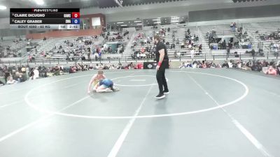 62 kg Semis - Claire DiCugno, Cardinal WC vs Caley Graber, Summit Wrestling Academy