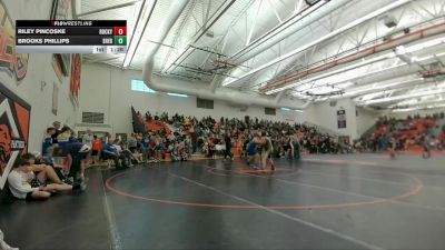 118-121 lbs Round 5 - Brooks Phillips, Sheridan Junior High School vs Riley Pincoske, Rocky Mountain Middle School