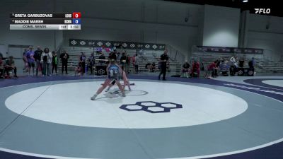 140 lbs Cons. Semis - Greta Garbuzovas, Lumpkin County High School Wrestling vs Maddie Marsh, Red Cobra Wrestling Academy