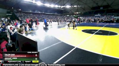 38-40 lbs Cons. Round 1 - Talon San, Cascade Christian Wrestling Club vs Himmat Virdi, Washington