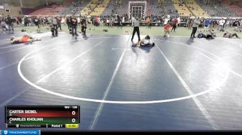 126 lbs Cons. Round 3 - Carter Siebel, IA vs Charles Kholian, IL