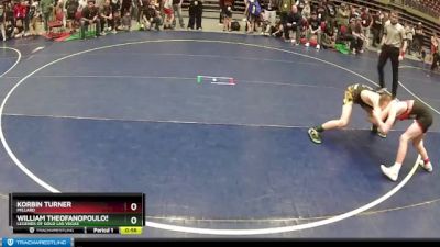 110 lbs 1st Place Match - Korbin Turner, Millard vs William Theofanopoulos, Legends Of Gold Las Vegas