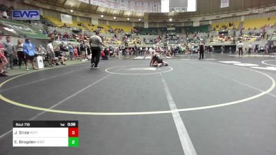 120 lbs Quarterfinal - Jed Grise, Pottsville Apache Youth Wrestling vs Elijah Brogden, North DeSoto Wrestling Academy