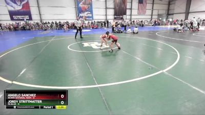 52 lbs Rd# 7- 10:45am Saturday Final Pool - Jordy Strittmatter, PA Blue vs Angelo Sanchez, NCWAY National Team