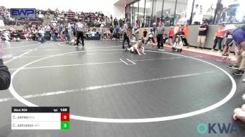 61 lbs Round Of 16 - Case James, Blaine County Grapplers vs Canaan Johnston, Mannford Pirate Youth Wrestling