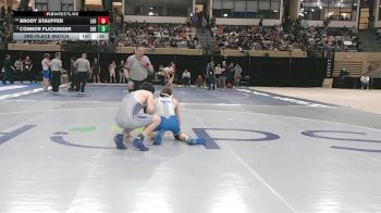 157-4A/3A 3rd Place Match - Brody Stauffer, Leonardtown vs Connor Flickinger, Sherwood