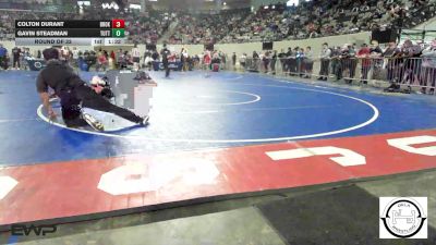94 lbs Round Of 32 - Colton Durant, Broken Arrow vs Gavin Steadman, Tuttle