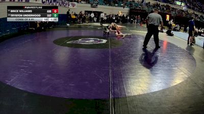 138 lbs Consi Of 8 #1 - Brice Williams, Abbeville vs Tryston Underwood, East Clarendon