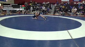 141 lbs Champ. Round 3 - Porter Finstad, Lincoln Memorial vs Caleb Benton, Truett-McConnell (Ga.)