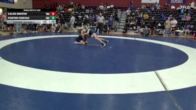 141 lbs Champ. Round 3 - Porter Finstad, Lincoln Memorial vs Caleb Benton, Truett-McConnell (Ga.)