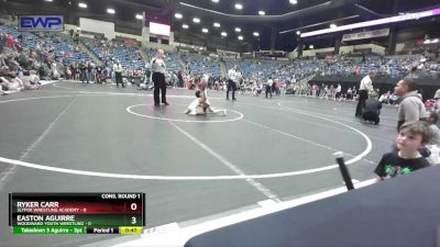 49 lbs Cons. Round 1 - Ryker Carr, SlyFox Wrestling Academy vs Easton Aguirre, Woodward Youth Wrestling