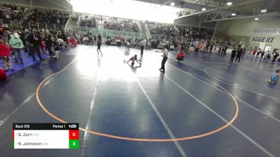 65 lbs Quarterfinal - Nash Johnston, Sublime Wrestling Academy vs Bryan Zorn, Fremont Wrestling Club