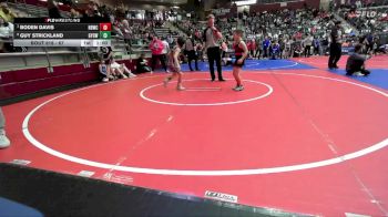 67 lbs Quarterfinal - Boden Davis, Honey Badger Wrestling Club vs Guy Strickland, Gentry Youth Organization Wrestling