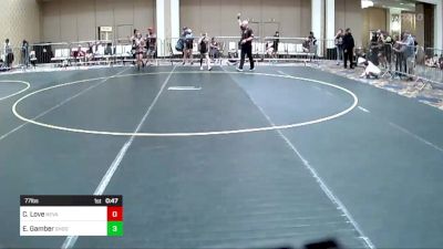 77 lbs Consi Of 8 #2 - Camden Love, Nevada Elite WC vs Ezra Gamber, Shootbox WC