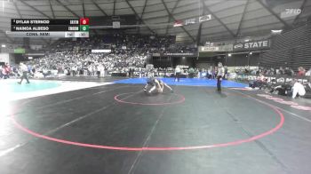 Boys 4A 113 lbs Cons. Semi - Dylan Sternod, South Kitsap vs Nainoa Albeso, Emerald Ridge