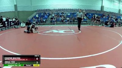 110 lbs Round 1 (6 Team) - Diego Yoo, HSE Wrestling Club vs Cooper Bolton, Red Devil Pride Elite Wrestling