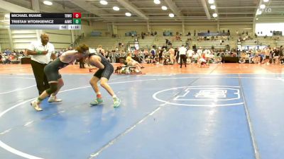 152 lbs Round Of 32 - Michael Ruane, TDWC Maniacs Blue - HSB vs Tristan Wtorkiewicz, All American Wrestling Club - HSB