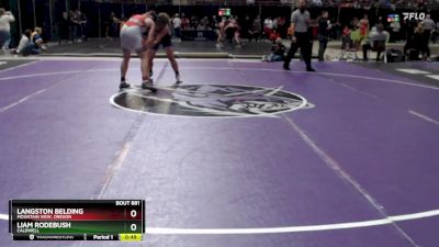 190 lbs Cons. Round 2 - Liam Rodebush, Caldwell vs Langston Belding, Mountain View, Oregon