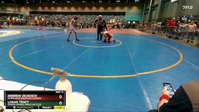 112-117 lbs Round 3 - Logan Tracy, Spanish Springs Wrestling Club vs Andrew Zichosch, Silver State Wrestling Academy