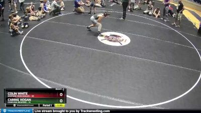 85 lbs Round 1 (6 Team) - Colin White, Eastside Iron Eagles vs Carrig Hogan, Carolina Reapers