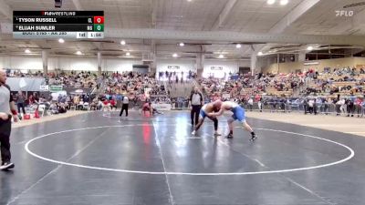 AA 285 lbs Quarterfinal - Tyson Russell, Cleveland High School vs Elijah Sumler, McGavock High School