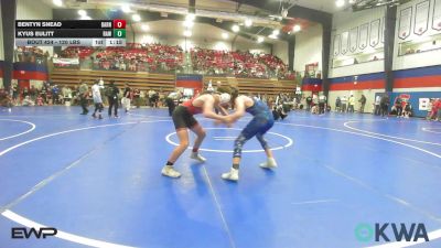 120 lbs Semifinal - Bentyn Snead, Barnsdall Youth Wrestling vs Kyus Eulitt, Raw Wrestling Club