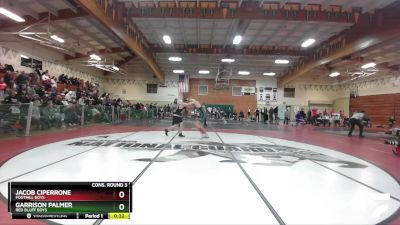 Boys 192 lbs Cons. Round 3 - Jacob Ciperrone, Foothill Boys vs Garrison Palmer, Red Bluff Boys