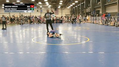 64 lbs Round 5 - 4:00pm Saturday - Kellen Priolo, Terps XPress vs Weston Gibson, Ranger Wrestling Club