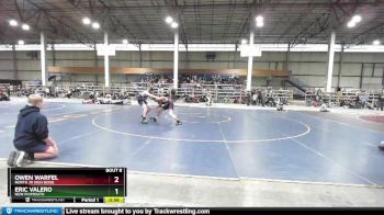 190 lbs Champ. Round 1 - Eric Valero, New Plymouth vs Owen Warfel, North Jr High Boise