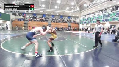 157 lbs Champ. Round 1 - Brandon Boyd, Temecula Valley vs Kyson Kroeger, Granite Hills