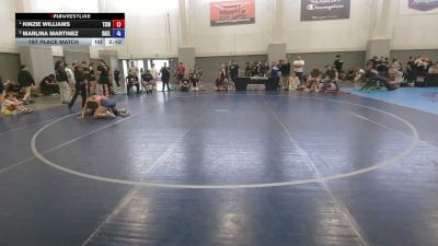 115 lbs 1st Place Match - Kinzie Williams, Team Idaho vs Marlina Martinez, Salem Elite