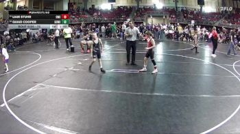 75 lbs Champ. Round 1 - Quaid Cooper, Garden County Wrestling Club vs Liam Stuhr, Cavalry Wrestling Club