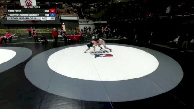 144 lbs Champ. Rd Of 16 - Finn Hura, Community Youth Center - Concord Campus Wrestling vs Justice Commendatore, Cardinal Wrestling Club