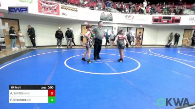 110 lbs Rr Rnd 1 - Janiah Roshto, Miami vs Bryant Roberts, Vinita Kids Wrestling